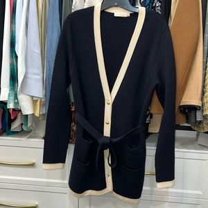 Tory Burch wool cardigan.